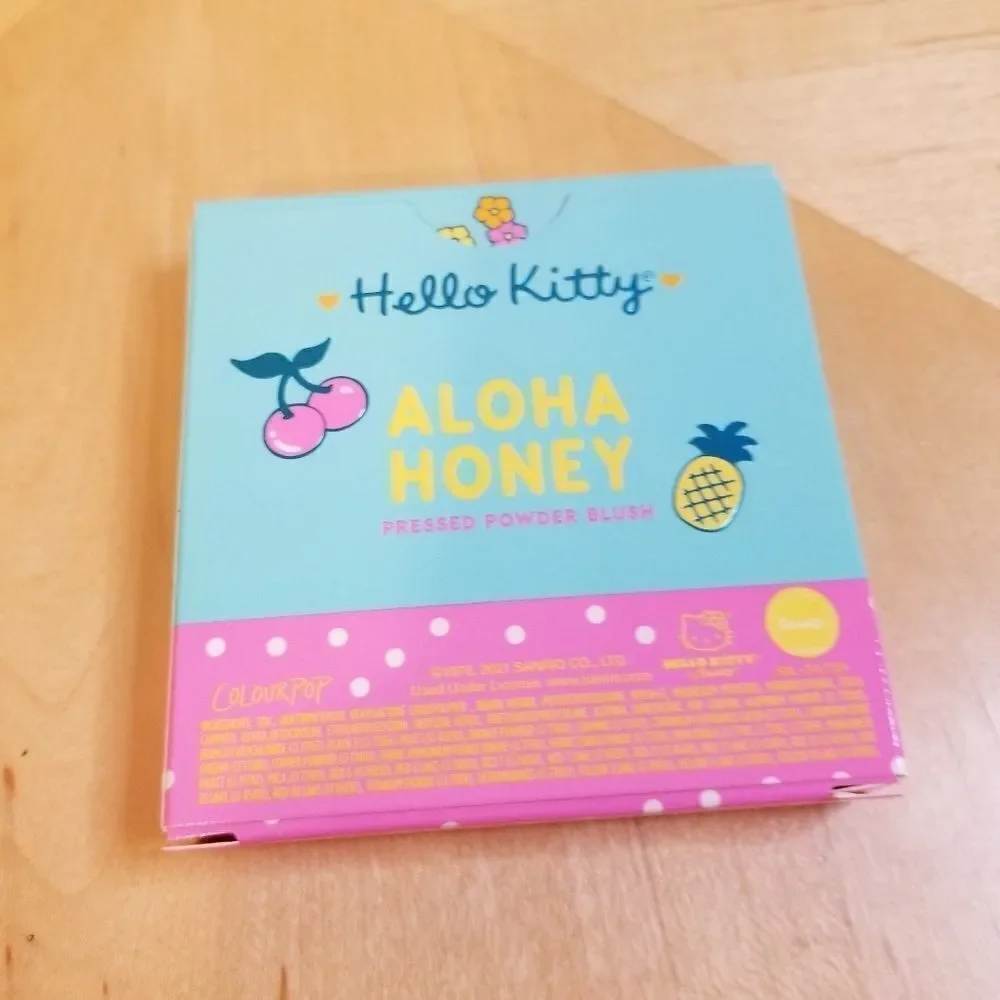 New in box! Colourpop Hello Kitty Pressed Powder Blush Aloha Honey